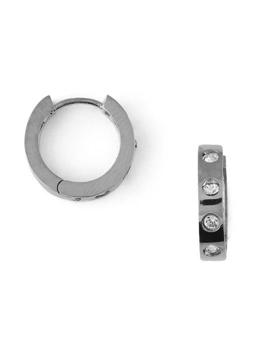 Orelia Øreringe  sølvgrå