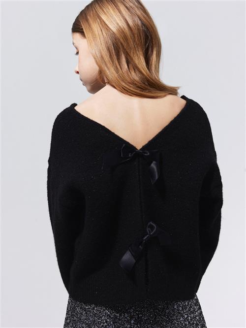 NAME IT Glimmer Striktrøje Simra Black