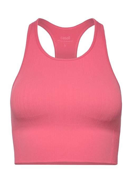 Multi Rib Seamless Padded Sports Top Casall Pink