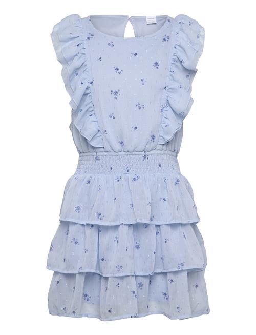 Dress Flounces Swiss Dot With Lindex Blue