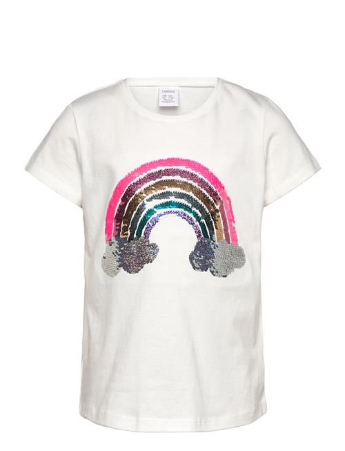 Top Ss Flip Sequins Unicorn Ra Lindex White