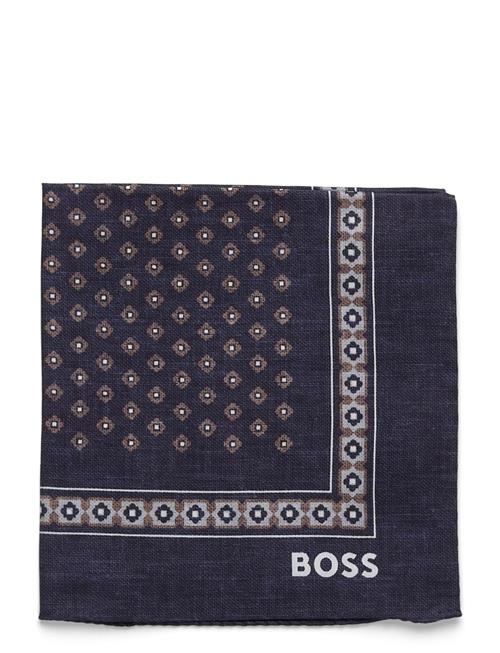 C-Pocket Sq.-251 BOSS Navy