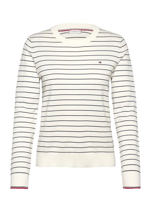 Co Jersey Stitch Ls C-Nk Swt Tommy Hilfiger White