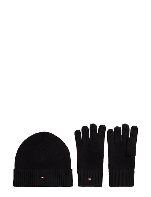 Th Flag Beanie & Glove Gp Tommy Hilfiger Black