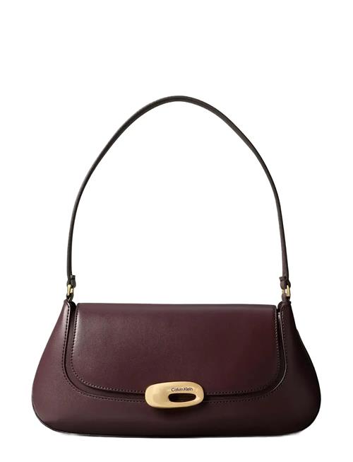 Hardware Flap Shoulder Bag Calvin Klein Burgundy