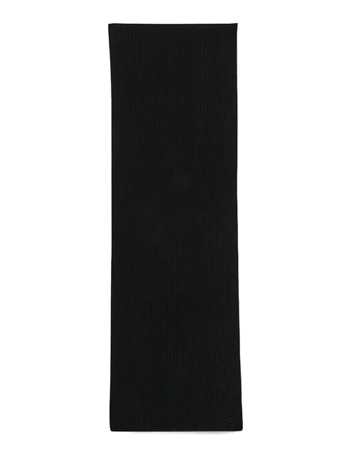 Ck Metal Wool Rib Scarf Calvin Klein Black