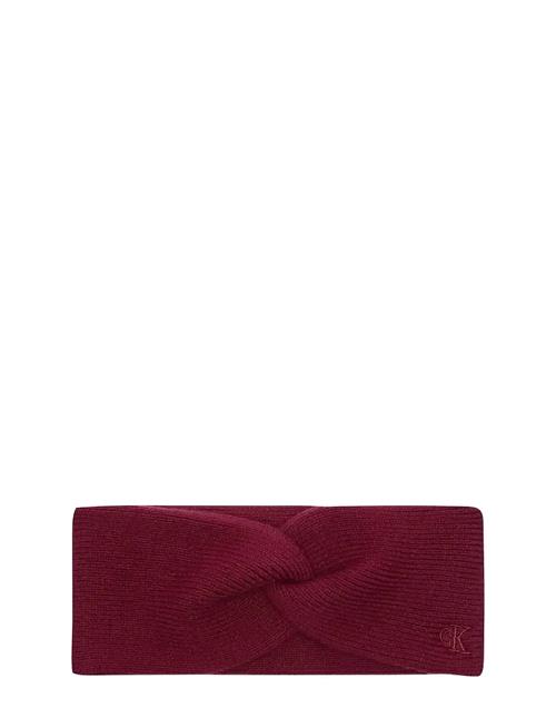 Ck Fine Rib Twist Headband Calvin Klein Burgundy