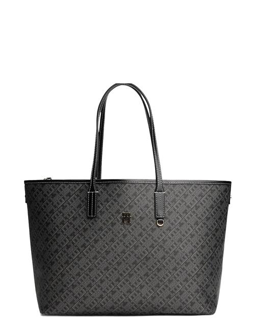 Th Monoplay Leather Tote Tommy Hilfiger Black