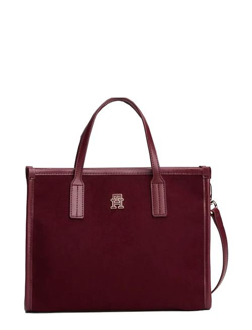 Th City Small Tote Melton Tommy Hilfiger Burgundy