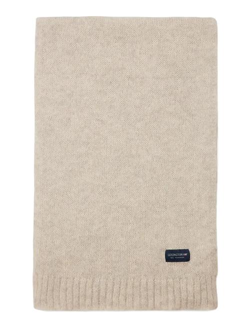 Alpaca Blend Knitted Scarf Lexington Clothing Beige