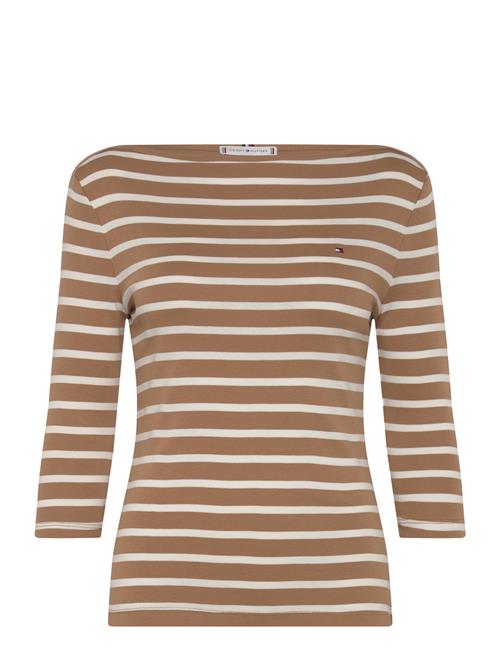 Slim Cody Boat-Nk 3/4Slv Tommy Hilfiger Brown