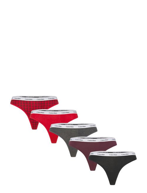 Thong 5 Pk Calvin Klein Patterned