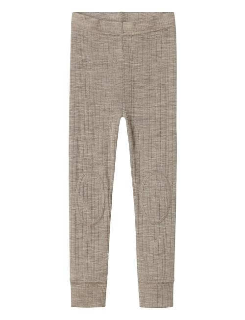 Nmmwang Wool Needle Longjohn Solid Noos Name It Beige