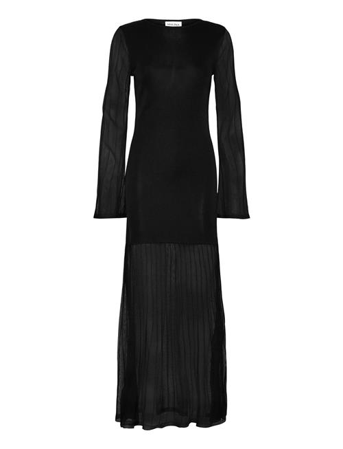 Haisley Sheer Knitted Maxi Dress Malina Black