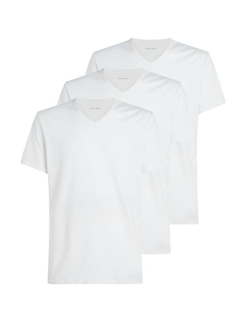 S/S V Neck 3Pk Calvin Klein White