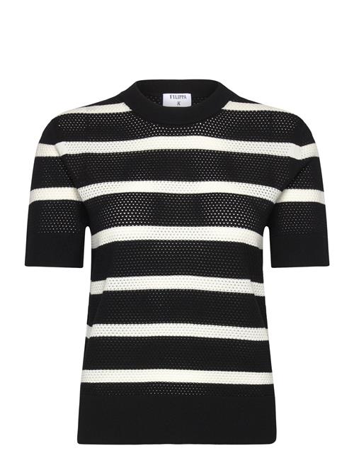 Striped Mesh Tee Filippa K Black