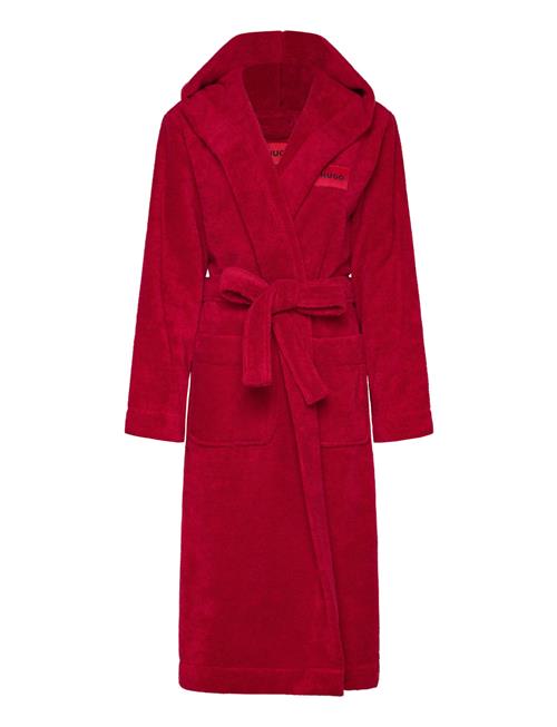 Terry_Hooded Gown HUGO Red