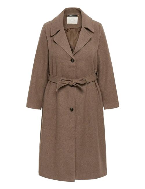 Kcnanny Long Coat Kaffe Curve Brown