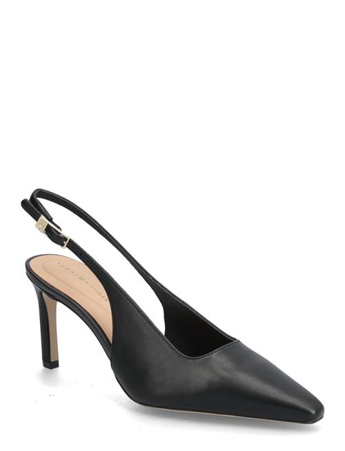 Squared Toe High Heel Slingback Tommy Hilfiger Black