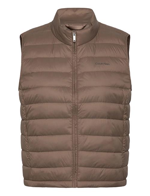 Ultra Lightweight Down Puffer Ve Calvin Klein Brown