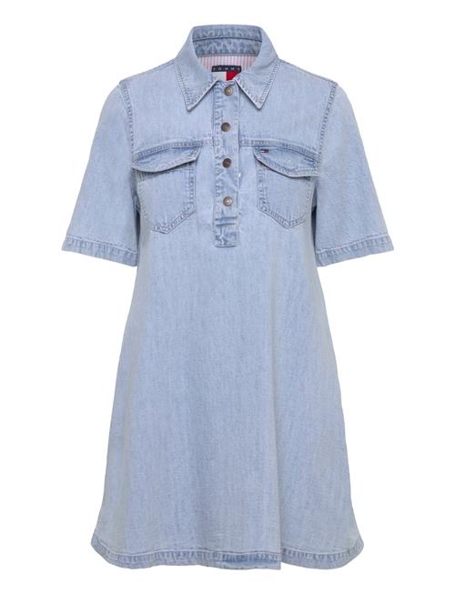 A-Line Denim Dress Ext Tommy Jeans Blue