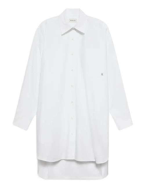 Cotton Over D Mini Shirtdress Calvin Klein Jeans White