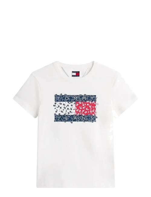 Tjw Reg Floral Flag Tee Tommy Jeans White