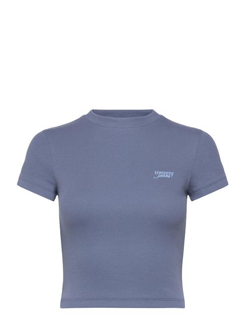 Tjw Slim Sh Script Tee Tommy Jeans Blue