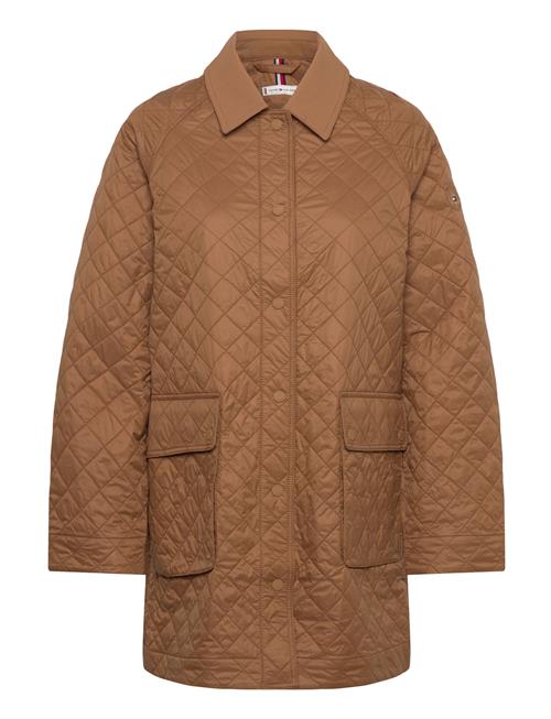 Padded Nylon Reg Quilted Coat Tommy Hilfiger Beige