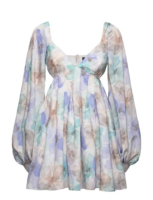 Jovie Babydoll Mini Dress Bardot Patterned