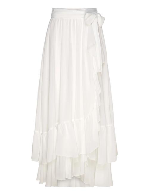 Mirella Wrap Maxi Skirt Bardot White