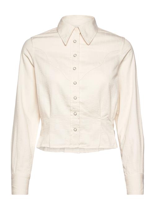 Femme Peplum Shirt Wrangler Cream
