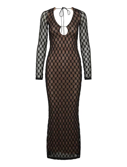 Yazmin Lace Midi Dress Bardot Black