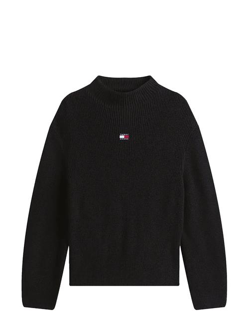 Tjw Mockneck Badge Sweater Tommy Jeans Black