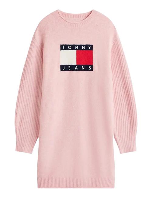Tjw Flag Sweater Dress Ext Tommy Jeans Pink