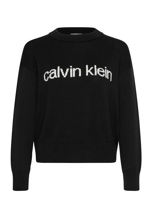 Cotton Graphic Pullover Calvin Klein Jeans Black
