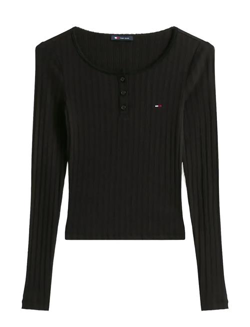 Tjw Slim Sh Irregular Rib Ls Tommy Jeans Black