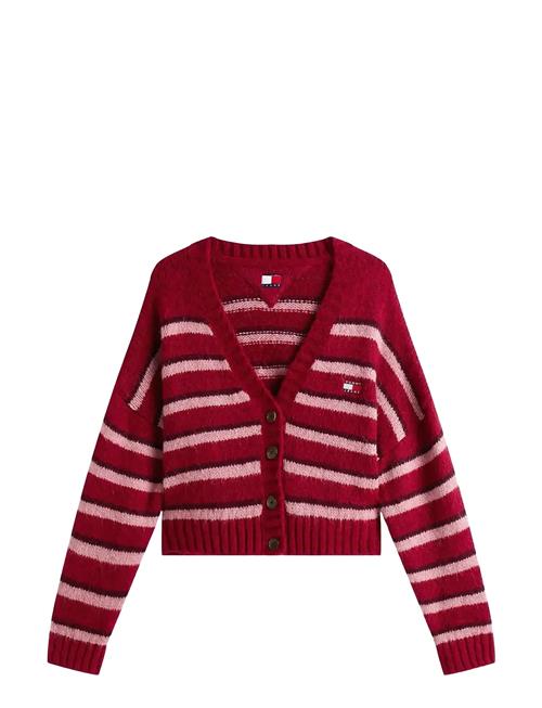 Tjw Badge Stripe Fluff Cardi Ext Tommy Jeans Red