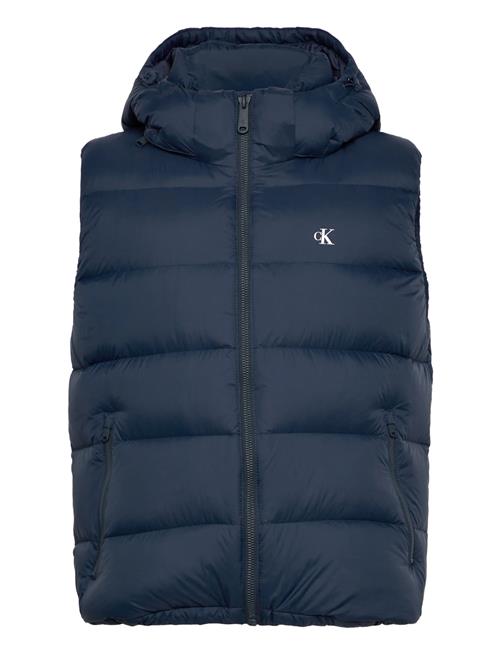 Svls Nylon Zip Off Hood Down Puf Calvin Klein Jeans Navy