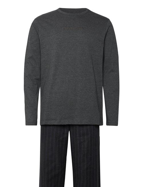 Ls Tee Pant Set Calvin Klein Grey