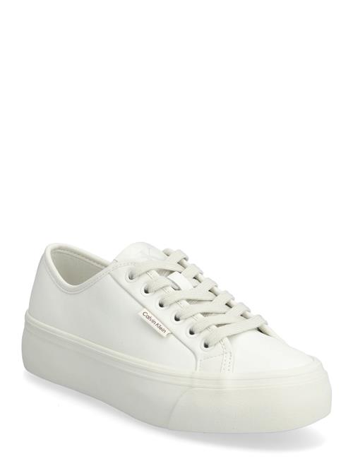 Vulc Flatf Lace Up Lth Calvin Klein White