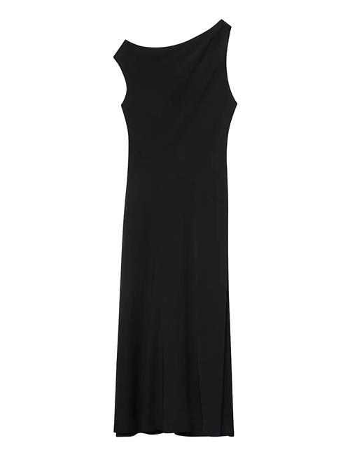 Crepe Shoulder Dress Calvin Klein Black