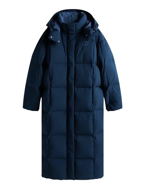 Tjw Alaska Grid Dwn Mxi Coat Ext Tommy Jeans Navy