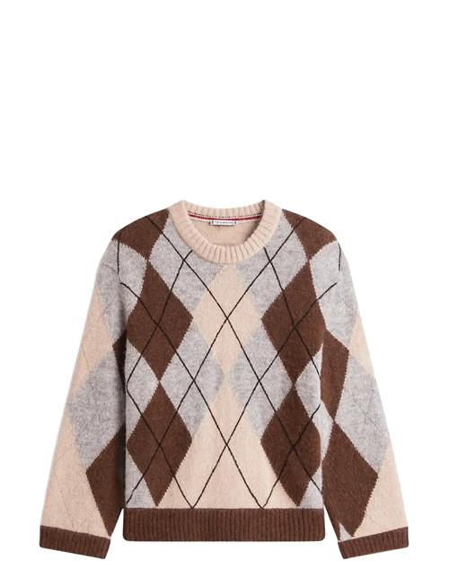 Alpaca Blend Argyle C-Nk Ls Swt Tommy Hilfiger Patterned