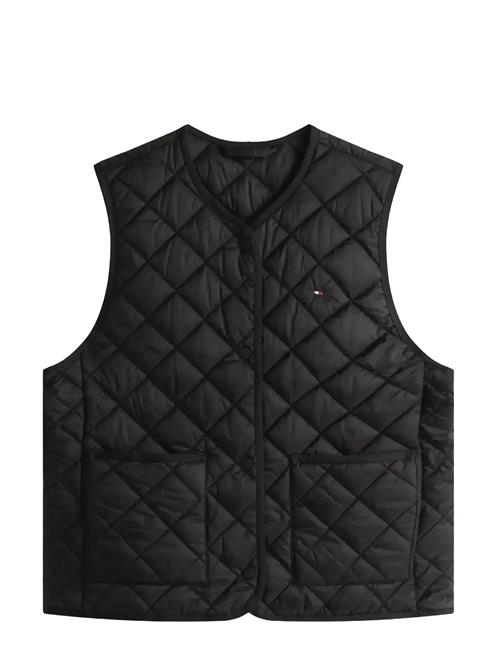 Lw Padded Reg Quilted Vest Tommy Hilfiger Black