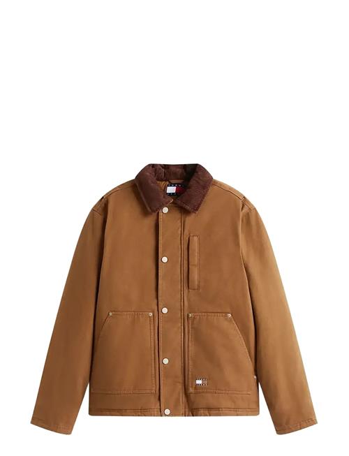 Tjm Twill Chore Jacket Tommy Jeans Brown