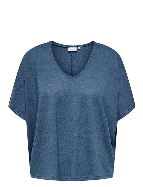 Cartammi 3/4 V-Neck Batwing Blouse Jrs ONLY Carmakoma Blue