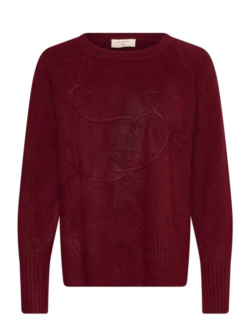 Fqgrsevalin-Pullover FREE/QUENT Burgundy
