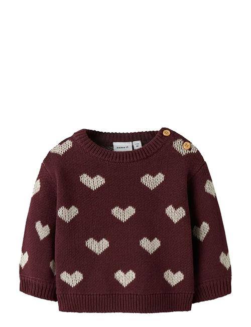Nbfoana Ls Knit Name It Burgundy