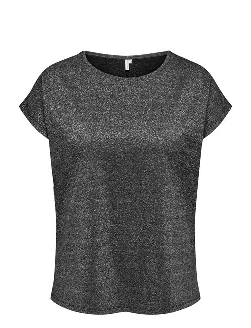 Carmoster Glitter S/S Top Jrs Noos ONLY Carmakoma Black